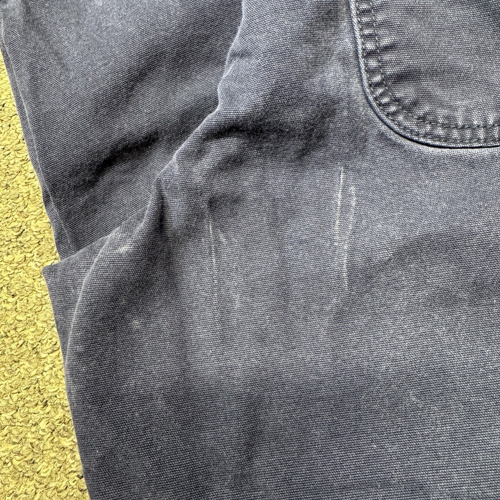 2 Pair Carhartt FR FLAME RESISTANT Relaxed Fit 36x29 Blue Cargo Pants Work Lot - Picture 11 of 12
